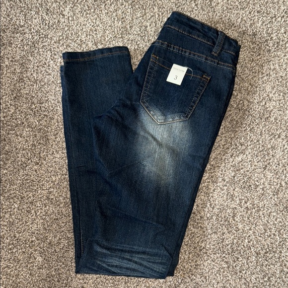 Distressed Blue Jeans - Picture 2 of 2